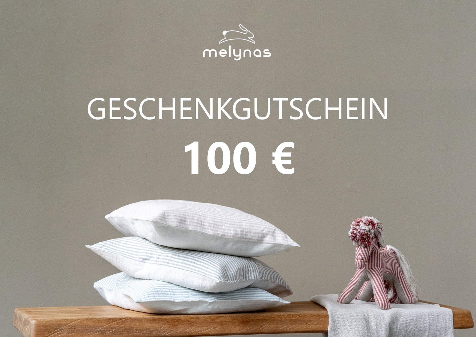 Machen Sie eine Freude mit einem Geschenkgutschein für unsere Kinderbettwäsche aus reinem Bio-Leinen